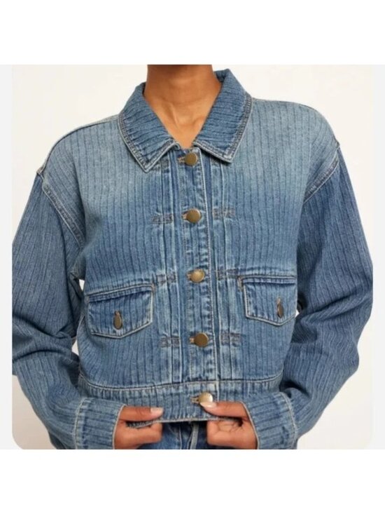 Joie Jackets & Blazers - Joie Catalina Denim Jacket Soho Wash Button Front Women's XS New with Tag